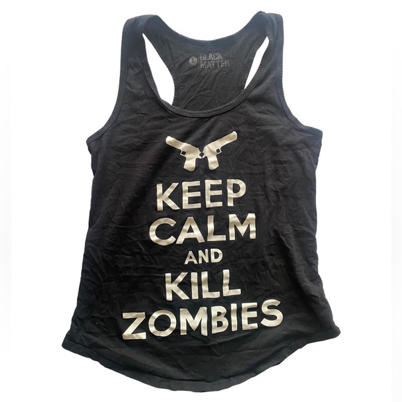 Hot Topic Keep Calm & K*ll Zombies Tank - Picture 2 of 2